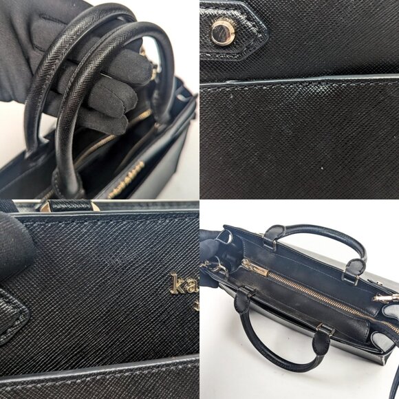 KATE SPADE Black Saffiano Leather medium sized shoulder bag - Picture 11 of 13